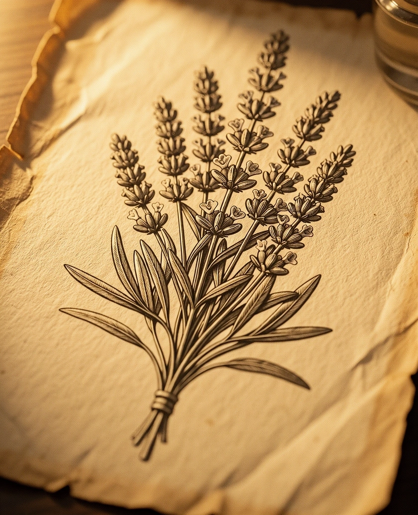 Botanical Lithography detailing ingredient heritage